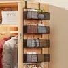 Estante de Almacenamiento para Armario, Cesta de Almacenamiento para Bolsos, Estante Lateral para Gabinete, Organizador de Ropa Interior y Ropa, Cesta Colgante para Armario