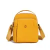 Bolsa Transversal Leve Multicamadas Estilo Coreano Feminino Mochila Impermeável Nylon Pequena Feminina Casual Ombro Único Transversal Bolsa Pequena Feminina