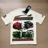 Comercio Exterior Transfronterizo Hellstar Hellstar Marca de Tendencia Europea y Americana Talla Grande Holgada Sudadera Camiseta Casual de Manga Corta para Hombre y Mujer