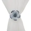 Amarradores de Cortina Flor de Pérola Criativos Modernos Simples Ajustáveis Tiras de Amarração para Cortina Transparente Poliéster Decorativo