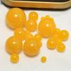 Material para acessórios DIY feitos à mão por atacado plástico acrílico imitação cera de abelha ágata contas redondas contas soltas fio contas para colar