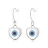 AliExpress fornece brincos de personalidade europeus e americanos com tema de amor, olhos azuis, concha, olho turco do mal para mulheres