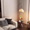 Lámpara de Pie Retro Francesa Sala de Estar Sofá Lateral Almacenamiento Integrado Mesita de Noche Atmósfera Lámpara de Escritorio Vertical K87 Hierro