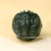 Cuentas Sueltas de Jade Hetian Tamaño Grande Zodiaco Individual 20mm Jade Hetian Oscuro Tridimensional 12 Animales del Zodiaco Joyería Tallada