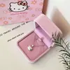 Nuevo Collar de Hello Kitty para Mujer, Dulce y Lindo Estilo Girly Cadena para Clavícula Gato Kt Estilo Ins Diseño de Nicho de Alta Gama