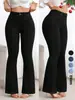 26 Modelos Nuevos de Jeans Europeos y Americanos Transfronterizos de Aliexpress para Mujer, Pantalones Acampanados Elásticos de Corte Ajustado, Pantalones de Tiro Alto que Levantan el Trasero con Micro-Acampanado Venta al por Mayor
