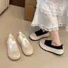 Zapatos Casuales de Encaje Nuevos Zapatos de Pescador para Mujer Ligeros sin Cordones Malla Transpirable Suela Gruesa Zapatos de Plataforma 2026