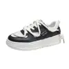 Zapatillas Deportivas de Moda Nuevas para Mujer 35-40, Zapatos Blancos de Cuero con Suela Gruesa, Zapatos Modernos para Estudiantes, Envío Directo de Una Pieza