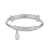 Pulsera con Patrón de Nube de Paz y Alegría de Nuevo Estilo para Mujer, Joyería de Pulsera con Patrón de Nube Sólida Estilo Retro Chino