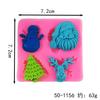 Serie Navideña DIY Calcetines Navideños Oso Caramelo de Chocolate Decoración de Pastel Fondant Fabricación Molde de Silicona