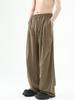Pantalones de Traje de Alta Gama con Pliegues Americanos de Calle para Hombre y Mujer Otoño Drapeados Doble Pliegue Rectos Pierna Ancha Casuales