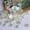 Piezas de Concha Coloridas Naturales 10mm Concha de Mariposa Blanca Parche Cuadrado No Poroso Material Hecho a Mano Accesorios para Joyería