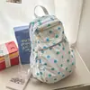 Mochila Ligera Multifuncional Estilo Coreano Ins con Lunares para Estudiantes Mujeres Viajes al Aire Libre Senderismo Casual Fresca