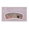 Puntas de Uñas Hechas a Mano con un Toque de Lujo, Puntas de Uñas con Lazo de Perla, Pegatinas Dulces para Uñas Postizas para Chicas Populares, Estilo de Lujo