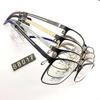 Gafas de Montura Completa Casual de Negocios para Hombre 88017 Ultra Ligeras Montura Semi de Titanio Varilla de Acero Plástico Super Elástica Resistente