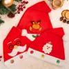 Chapéu de Natal Chapéu de Papai Noel Infantil 2025 Adereços para Fotos Meninos e Meninas Presente Acessório de Cabeça Decorações de Natal