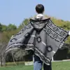 Chal Grande para Viajes a Xinjiang Tíbet para Fotografía, Chal con Capucha Estilo Étnico, Abrigo Engrosado para Primavera y Otoño, Capa para Hombre
