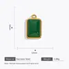 Pendientes Colgantes Retro Maillard Ojo de Tigre de Acero Inoxidable Ágata de Encaje Hueco Colgante de Collar para Pendientes de Gama Alta