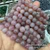 Pulseira de Cristal Rosa Ametista Natural 8mm Cristal Branco Várias Pedras Preciosas Cristal Pedra Bruta Pulseira Cinco Elementos Atacado
