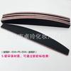 Lima de uñas negra de media luna en stock, tira pulidora de doble cara con forma de cuchillo, para cortar uñas, resistente al desgaste y al roce.