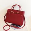Bolsa de boda bolsa de gran capacidad sobre rojo elegante para mujer bolsa de boda roja bolso de hombro para madre de la novia