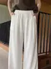 Pantalones Curvos de Lino MMC 2026 Otoño Cintura Elástica con Correa Pantalones Casuales Largos con Caída Pantalones Anchos Sueltos 22166