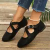 Zapatos planos sin cordones con tiras cruzadas de estampado de leopardo, nuevo estilo verano 2026, zapatos casuales planos poco profundos para mujer