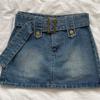 Saia Jeans Estilo Americano Feminina 2024 Verão Novo Estilo Retrô Cintura Alta Spice Girl Saia Curta Saia Hip Saia