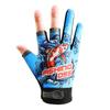 Guantes de Pesca con Protección Solar para Primavera y Verano, Estilo Delgado con Diseño de Tres Dedos Expuestos para Hombres, Equipo de Pesca Anti-Pinchazos con Estampado de Captura de Peces, Especial para Pesca al Aire Libre de Medio Dedo