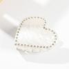 Pinza para el pelo estilo coreano con diamantes de imitación rosas, con incrustaciones de diamantes acrílicos, luz superbrillante, elegante y de lujo, estilo francés, pinza para el pelo con forma de tiburón.