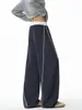 Colección Otoño 2026: Pantalones de pierna curva con patrón de escamas de dragón sin sombras en la pared, colorblock, tallas M-5XL, HK261069-Especial P37