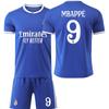 Uniforme de Entrenamiento de Fútbol A2526 Transfronterizo Real Madrid de Visitante No. 5 Bellingham No. 7 Ronaldo No. 9 Mbappé No. 7 Vinos
