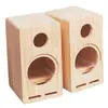 Caja Vacía de Madera Maciza 4 pulgadas 5 pulgadas 6.5 pulgadas 8 pulgadas Caja Vacía para Altavoz Caja de Estantería de Madera de Dos Vías Altavoz de Laberinto de Rango Completo