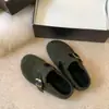 Nuevas Pantuflas de Algodón Pantuflas Peludas Mujer Marrón 2026 Interior Otoño/Invierno Antideslizante Estilo Exterior Suela Gruesa Hogar Felpa