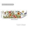 Da11006 Novo Adesivo de Janela com Flor em Hot Stamping Adesivo de Vidro para Janela Impressão Frente e Verso Adesivo Eletrostático de Vidro Visível