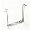 Estante plegable de acero inoxidable para bolsas de basura, soporte simple plegable para bolsas de basura de cocina, organizador de escritorio multifuncional