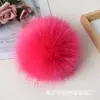 Pompones de Piel de Zorro Sintético Coloridos al por Mayor, Bolas de Pelo Largo para Agujas, Colgantes de Gorro de Bola de Piel de Zorro Falsa, Accesorios para Ropa, Múltiples Colores Disponibles