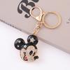 Venta al por mayor del fabricante Llavero Colgante Creativo de Mickey Mouse para Coche Metal Dibujo Animado Mickey con Pedrería Decoración Unisex para Mochila