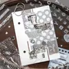 Libro de Pegatinas Crepúsculo: Serie de Poemas de Cosas Pequeñas, Decoración de Materiales DIY para Diario INS de Encaje, 30 Hojas en 2 Diseños