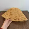 Sombrero de Pescador Calado de Verano para Mujer, Sombrero de Cubo Transpirable Delgado con Protección Solar, Sombrero de Sol a la Moda para Salidas