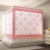Cortina Prega Luz com Estampa Nova 2025 Preta Mosquiteiro para Cama de Estar/Dormir Privacidade para Quarto de Casa Cama de 1,5m/1,8m