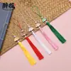 Venda Direta de Fábrica Pingente em Forma de Leque Dobrável com Franja de Borlas e Contas Estilo Antigo Tendência Acessórios DIY Feitos à Mão Pingente