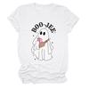 Amazon eBay Estación Independiente Transfronteriza Tendencia Holgada boo jee Camiseta de Manga Corta para Mujer Cuello Redondo Combinable