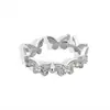 Anillo de Mariposa para Mujer Moda Lujo Ligero Diseño de Nicho Anillo Abierto Estilo Ins Estilo Hada Mori Anillo para Dedo Caperucita Roja