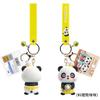 Llavero de Panda de Moda Lindo Dibujo Animado Muñeco de Pvc Colgante para Bolso Llavero para Llave de Coche Regalo Venta al por Mayor Juguete de Moda