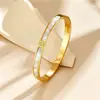 Bestseller transfronterizo europeo y americano, juego de 5 pulseras de cintura delgada para mujer, acero inoxidable con recubrimiento al vacío de 18 quilates, accesorios de mano de nicho y elegantes