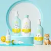 Garrafa de Gel de Banho Gradiente de Alto Valor 500ml 60ml Garrafa de Spray Fixador Hidratante Garrafa Vazia de Loção Corporal Shampoo