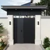 Liga de Alumínio Novo Estilo Chinês Villa Porta Dupla Portão de Pátio Portão Externo para Quintal Portão de Casa Autoconstruída Rural