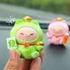 Adorno de Consola Central de Coche Meow Cai Cerdo Lindo Decoración de Escritorio de Coche Regalo para Niña En Stock Una Pieza Dropshipping