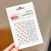 Adesivos de Maquiagem Facial Super Fada Infantil Concha Pérola Strass Borboleta Menina Bebê Maquiagem para Apresentação Adesivos Faciais de Diamante Adesivos para Canto dos Olhos